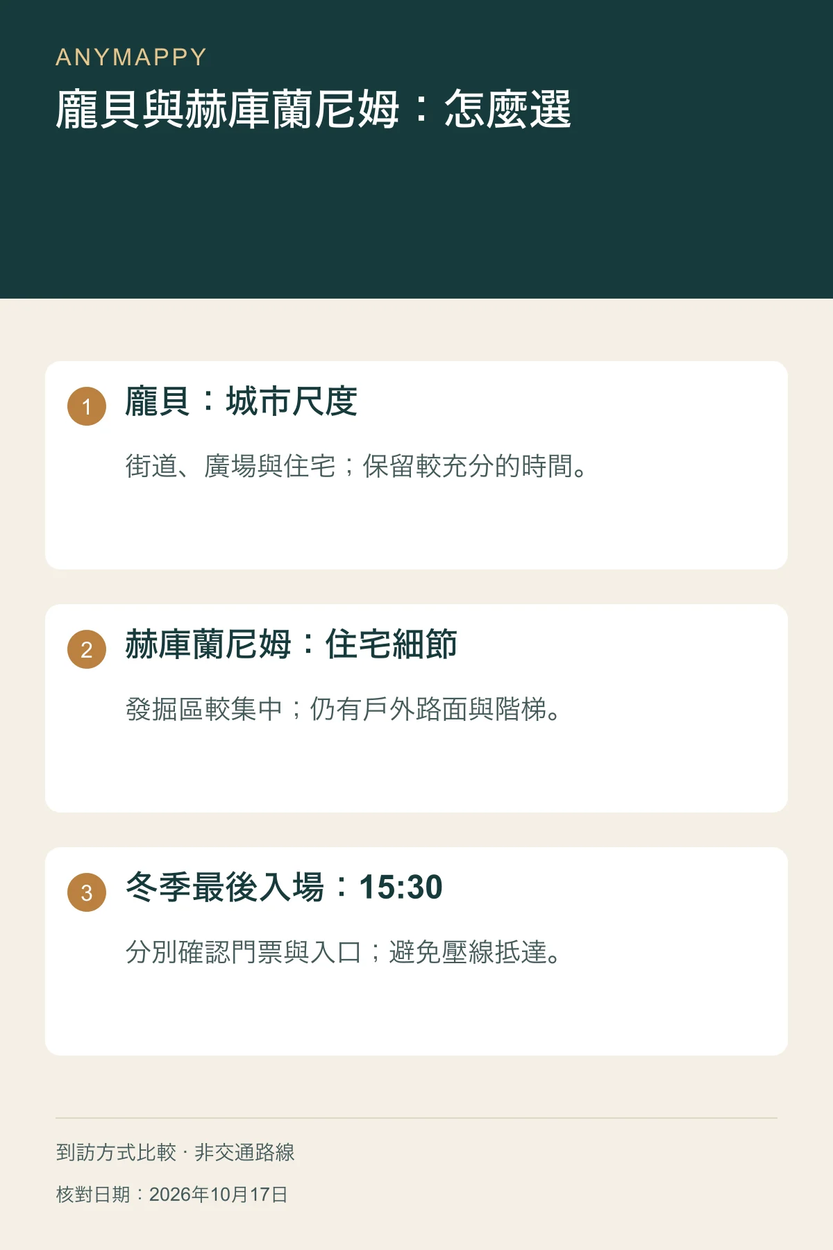 龐貝還是赫庫蘭尼姆？秋冬參觀怎麼選