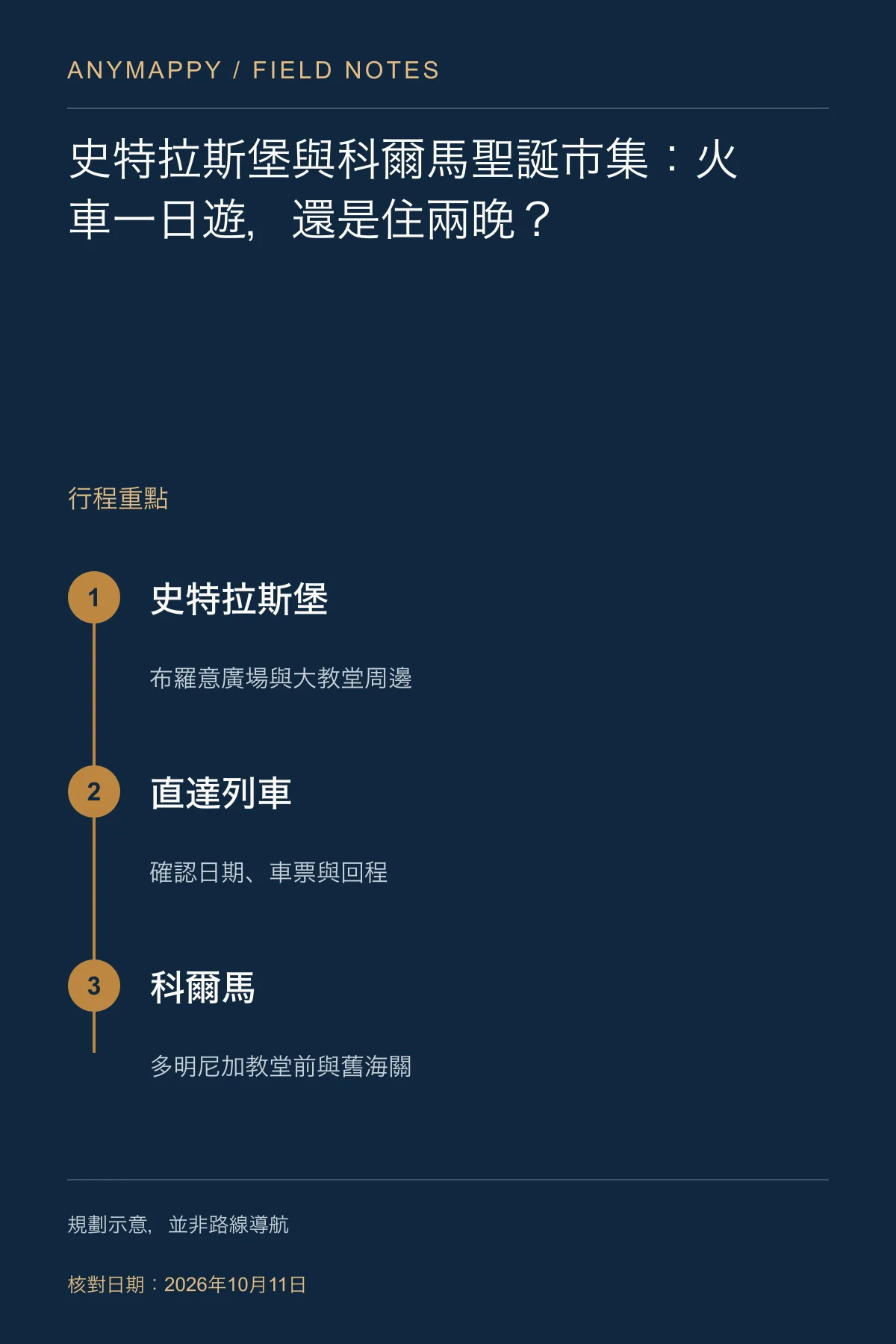 史特拉斯堡與科爾馬聖誕市集：火車一日遊，還是住兩晚？
