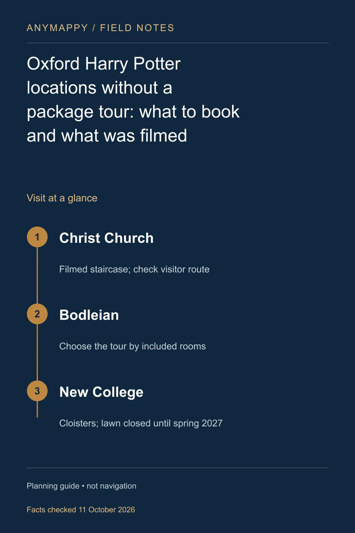 Oxford Harry Potter locations without a package tour: what to book and what was filmed