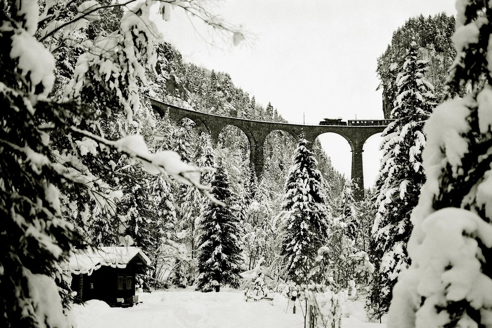 Foto: Ferrocarril rético en los paisajes de Albula / Bernina