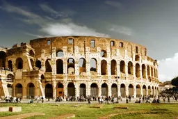 Exterior view of the Colosseum, Rome’s ancient Flavian amphitheatre