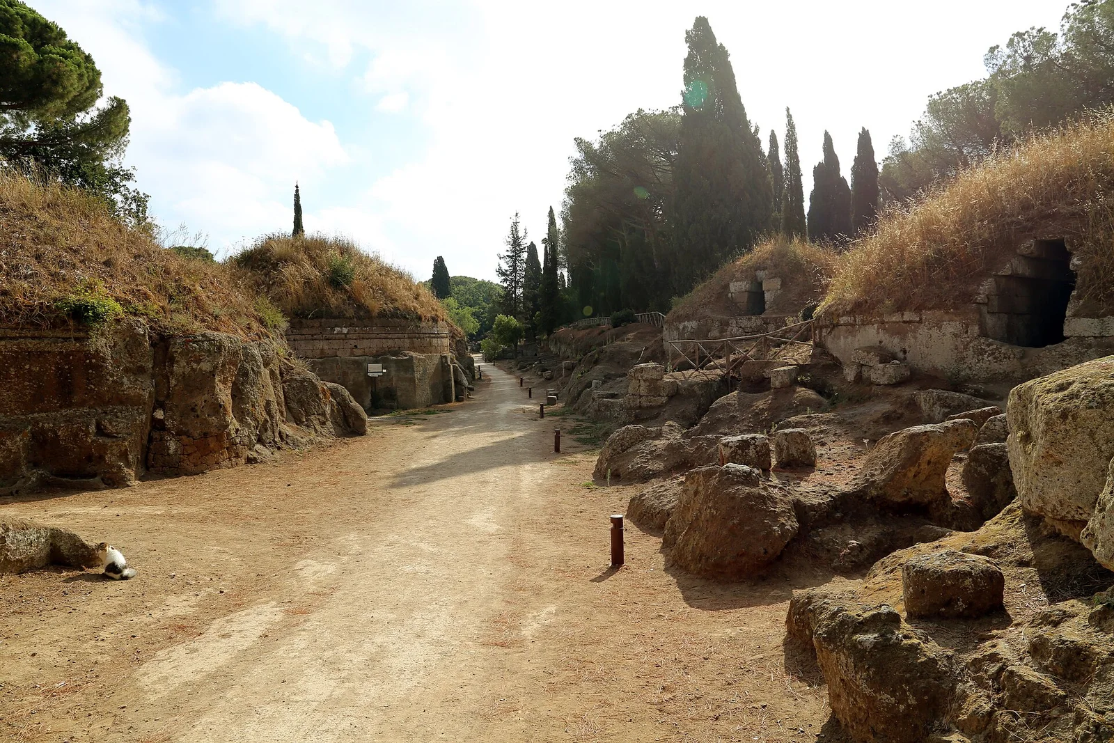 写真: チェルヴェテリとタルクイニアのエトルリア人墓地遺跡