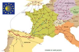 Routes of Santiago de Compostela in France