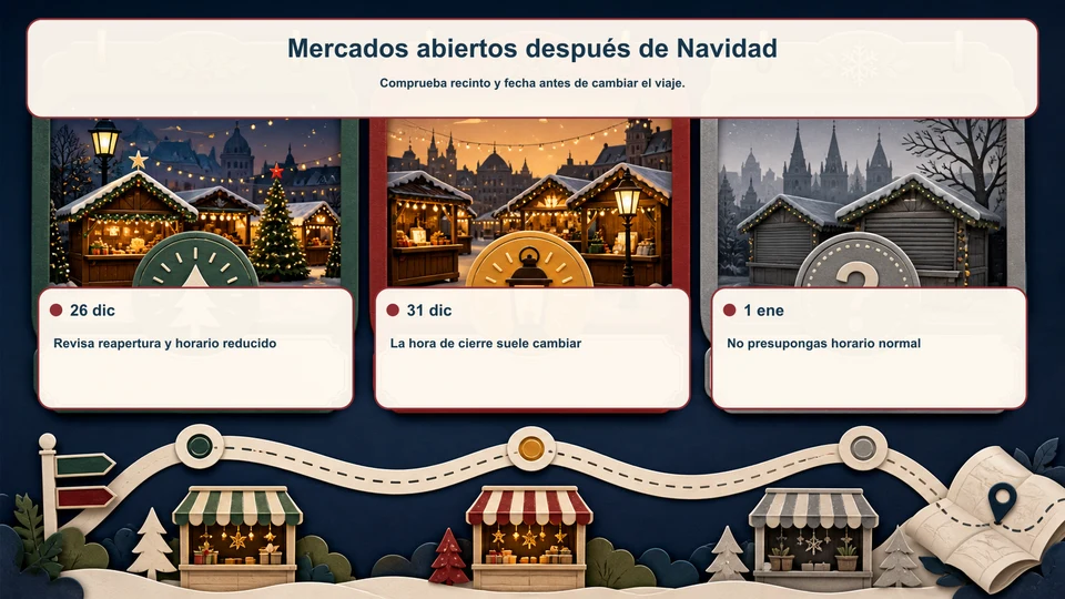 Infografía para mercados abiertos tras Navidad