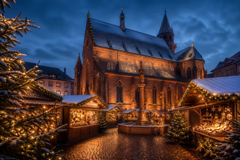 Photo: Marché de Noël de Bâle – Barfüsserplatz