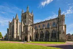AI-generated editorial thumbnail for Hereford Cathedral