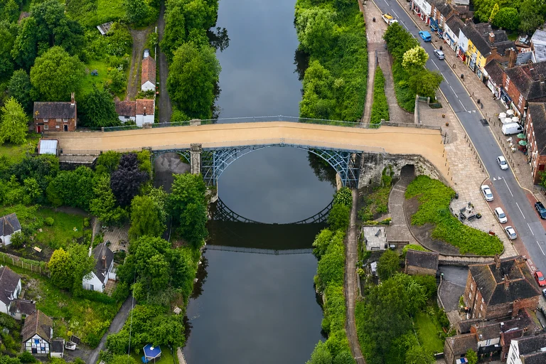 AI-generated editorial gallery context for Ironbridge Gorge