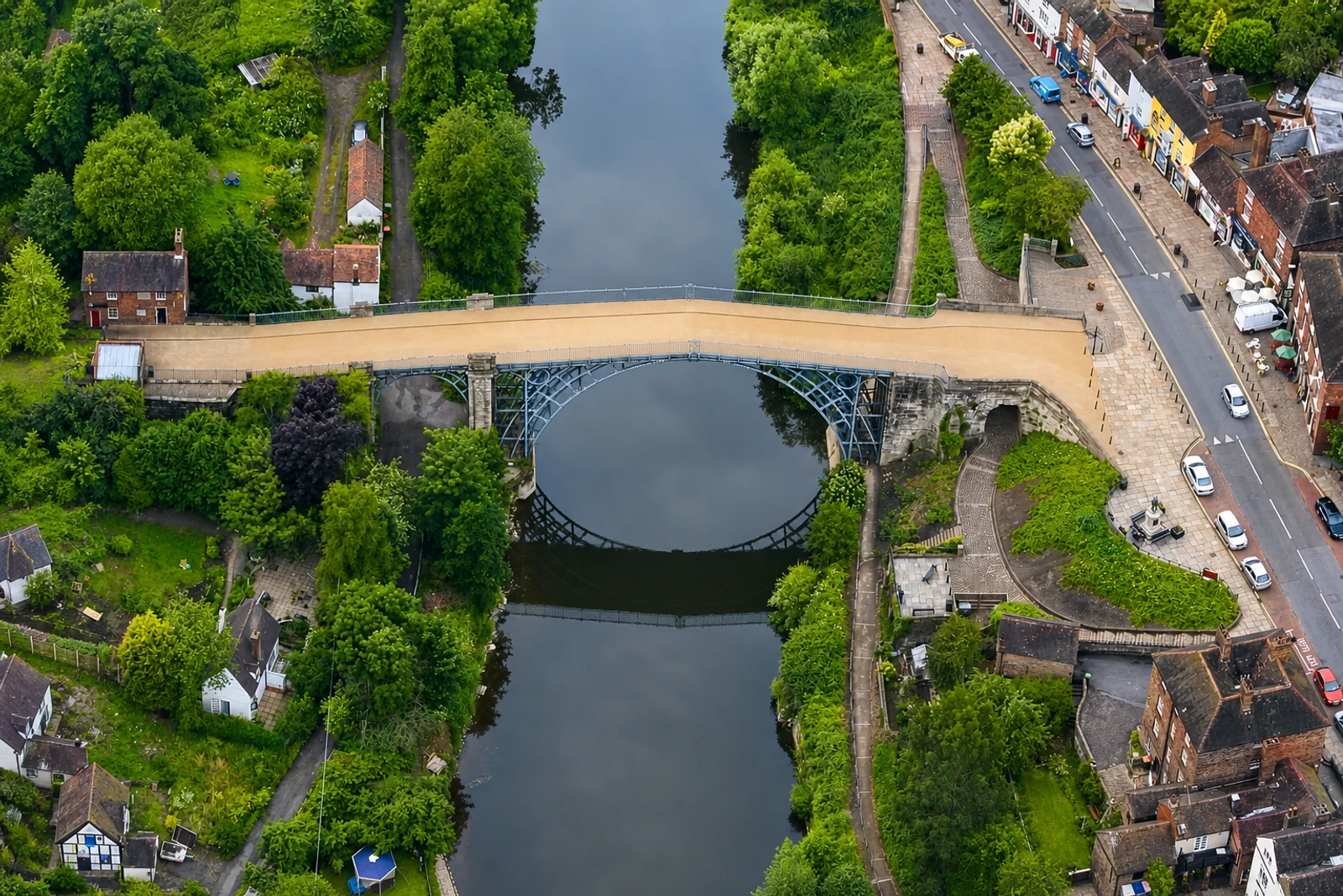 AI-generated editorial gallery context for Ironbridge Gorge
