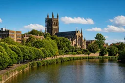AI-generated editorial thumbnail for Worcester Cathedral