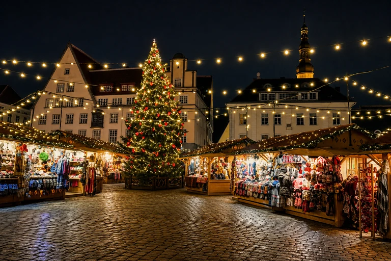 Foto: Tallinna jõuluturg Raekoja platsil