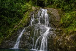 AI-generated editorial thumbnail for Moss Glen Falls