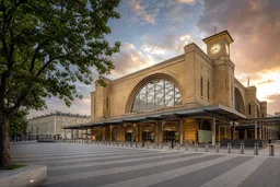 AI-generated editorial thumbnail for King’s Cross Station