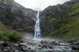 AI-generated editorial thumbnail for Steall Falls