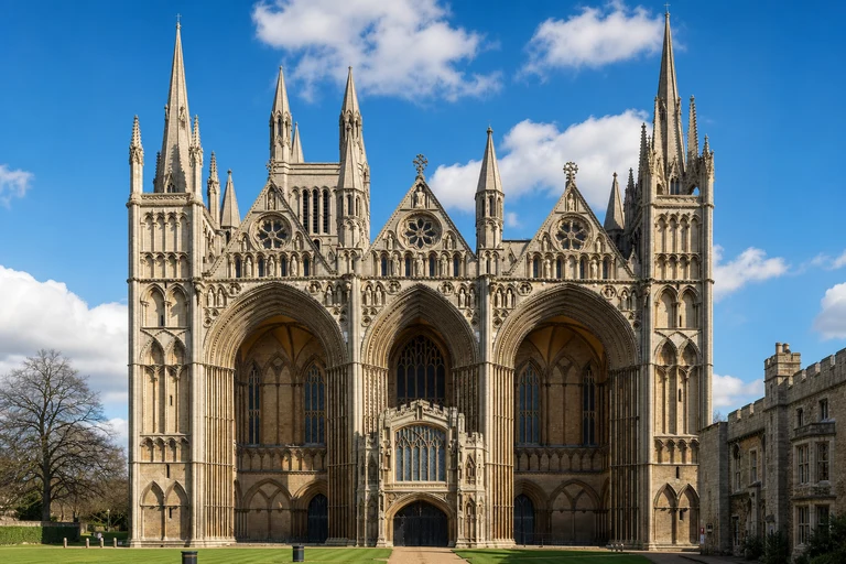 AI-generated editorial thumbnail for Peterborough Cathedral