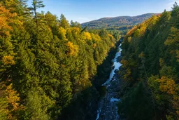 AI-generated editorial thumbnail for Quechee Gorge
