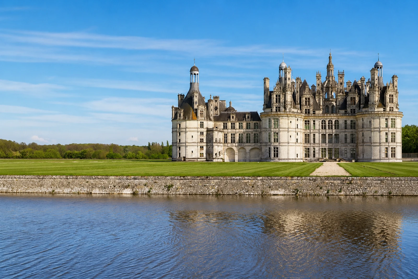 Foto: Das Loiretal zwischen Sully-sur-Loire und Chalonnes