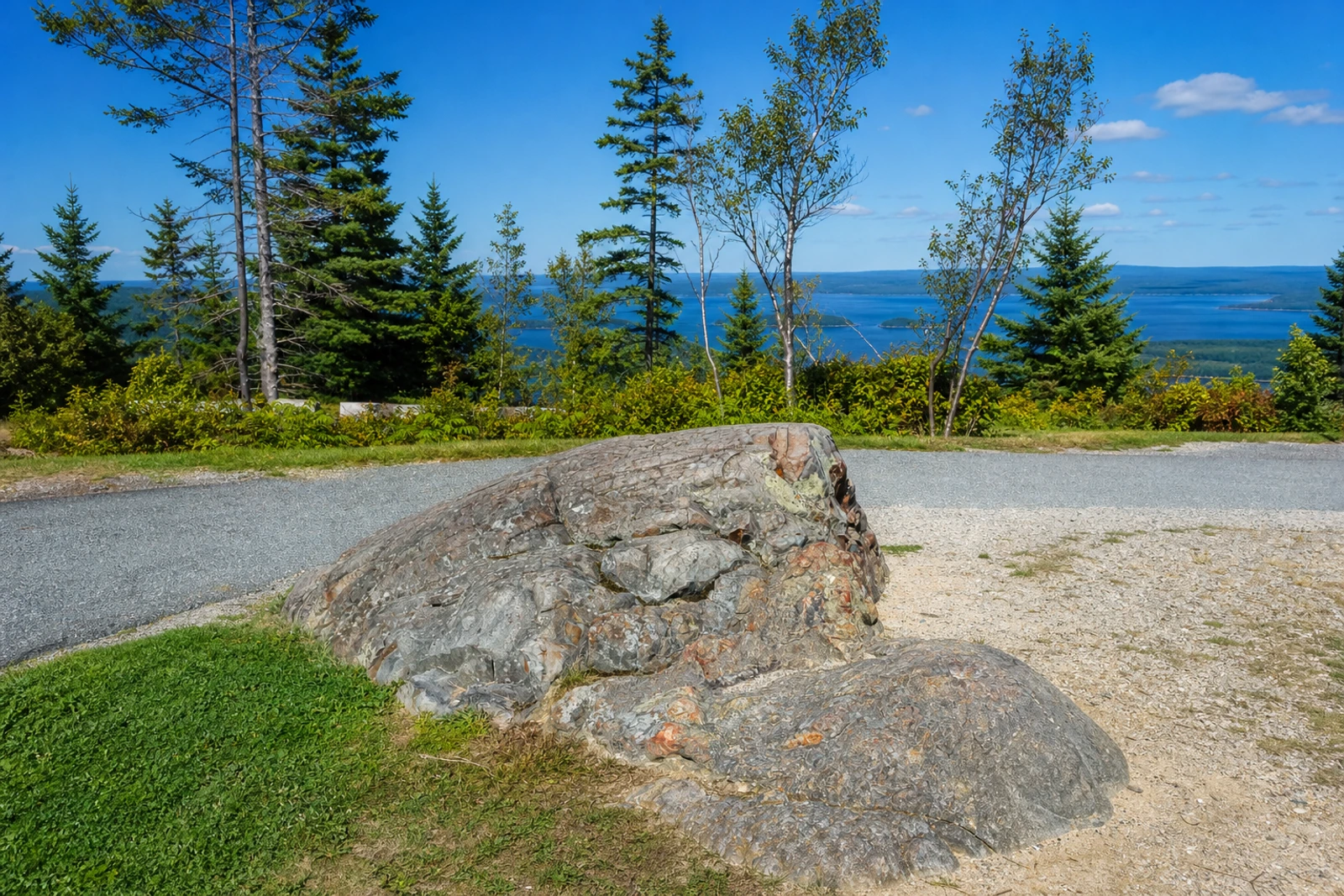 AI-generated editorial gallery context for Frenchman Bay Overlook
