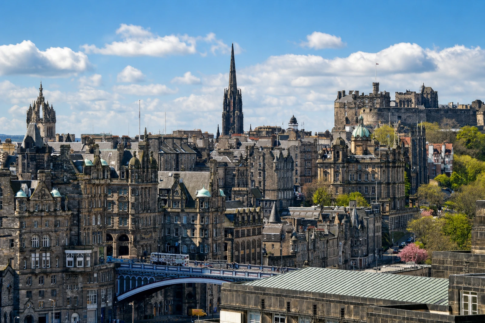 AI-generated editorial gallery context for Old and New Towns of Edinburgh