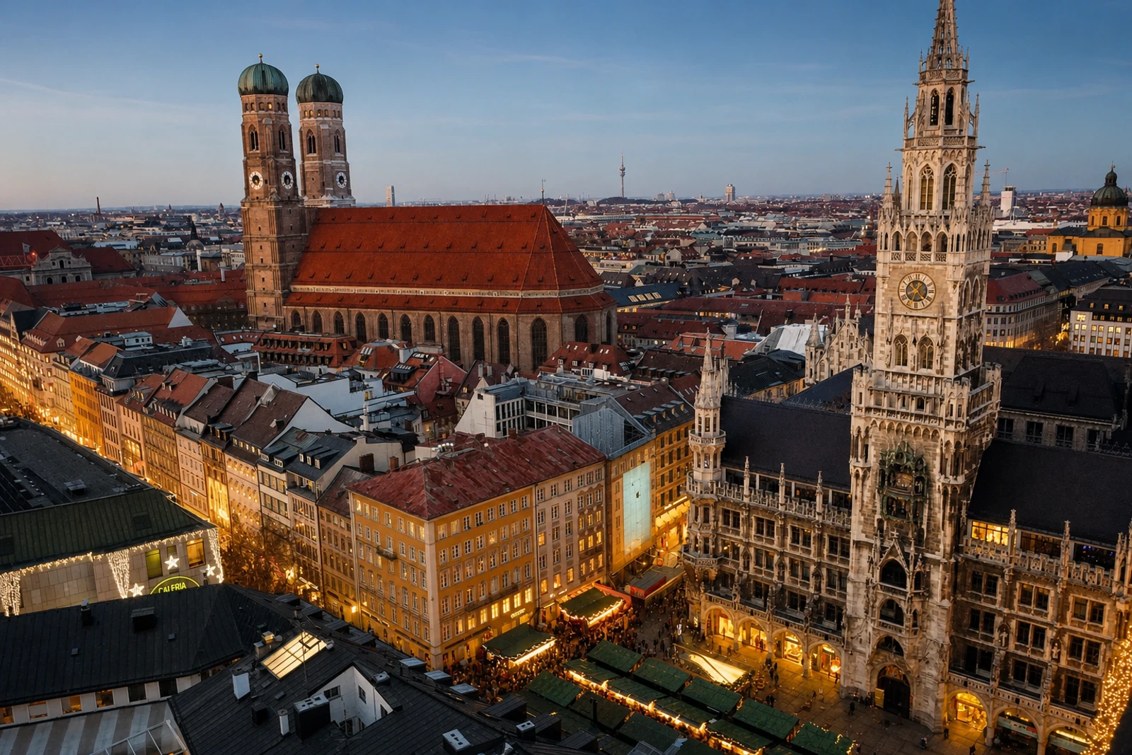 Foto: Münchner Christkindlmarkt am Marienplatz