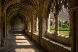 AI-generated editorial thumbnail for Lacock Abbey