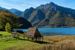 AI-edited editorial thumbnail of Prehistoric Pile Dwellings around the Alps