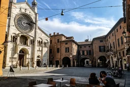 AI-edited editorial thumbnail of Cathedral, Torre Civica and Piazza Grande, Modena