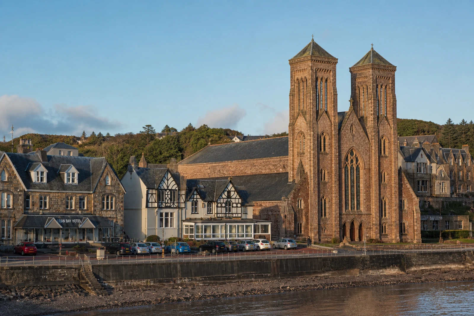 AI-generated editorial thumbnail of St Columba's Cathedral, Oban