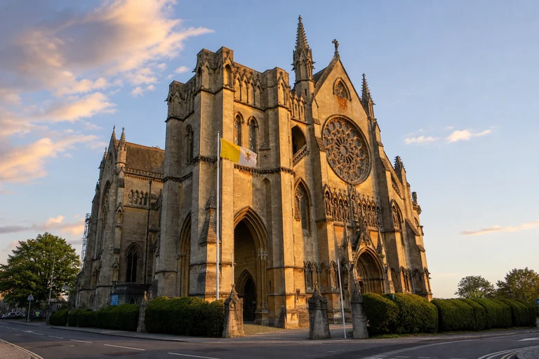 AI-generated editorial thumbnail of Arundel Cathedral
