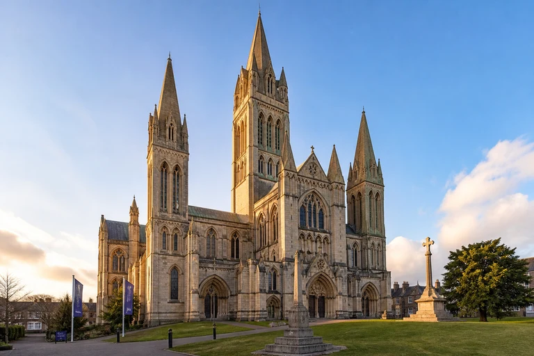 AI-generated editorial thumbnail of Truro Cathedral
