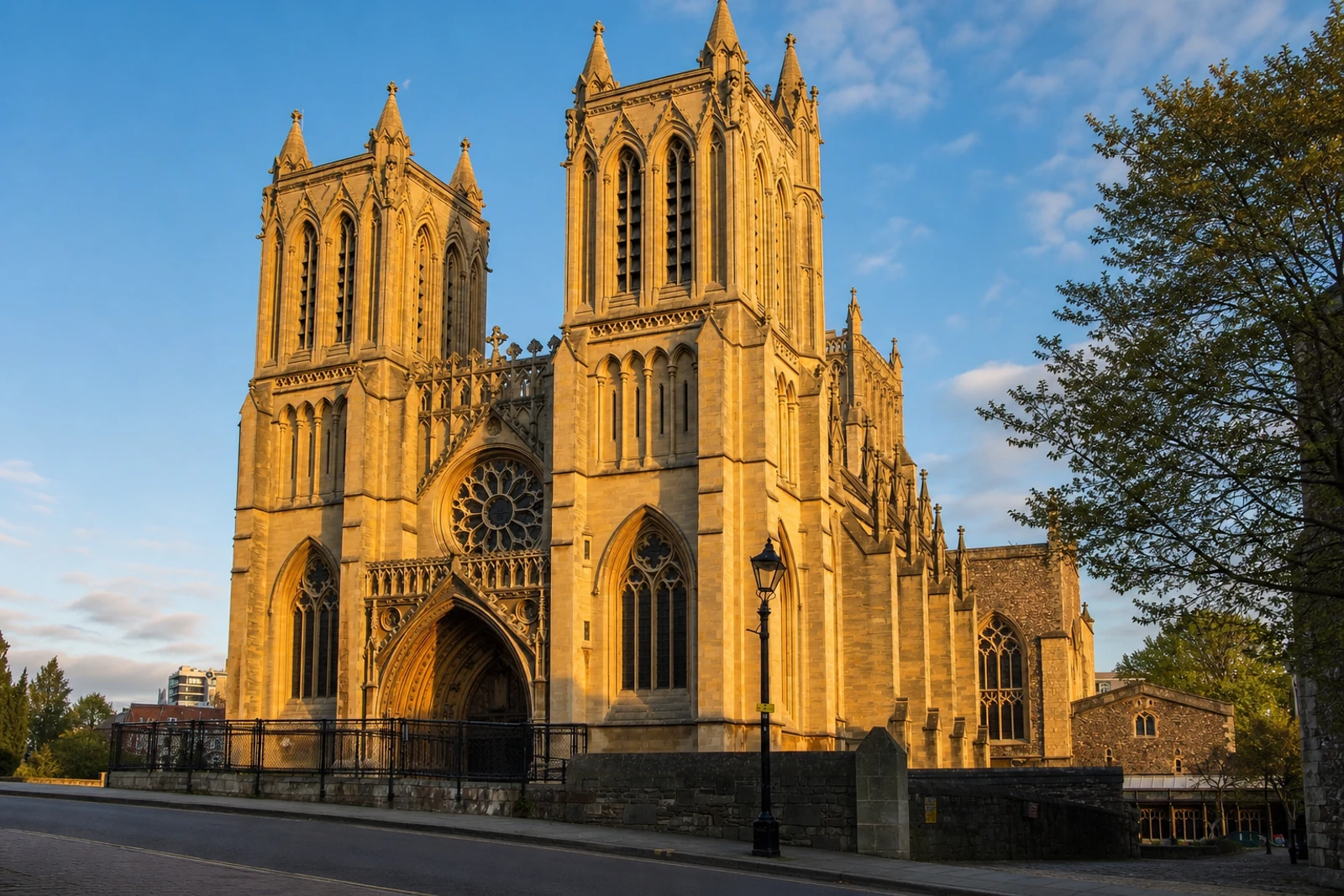 AI-generated editorial thumbnail of Bristol Cathedral