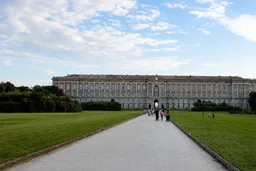 AI-edited editorial thumbnail of 18th-Century Royal Palace at Caserta with the Park, the Aqueduct of Vanvitelli, and the San Leucio Complex