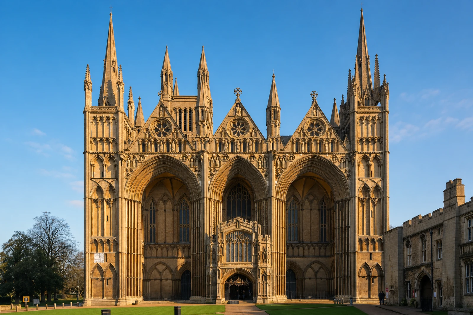 AI-generated editorial thumbnail of Peterborough Cathedral