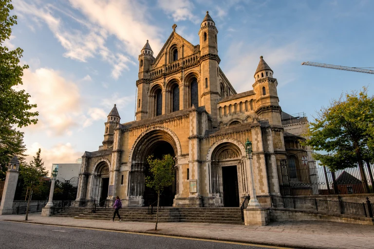 AI-generated editorial thumbnail of St Anne's Cathedral, Belfast