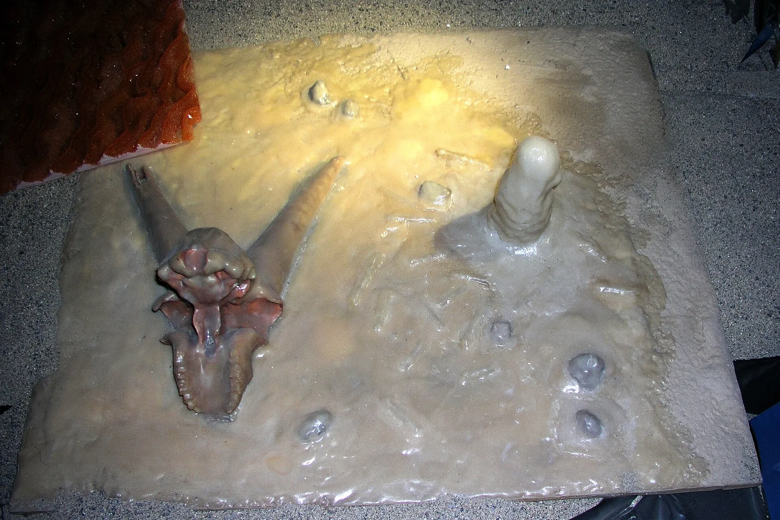 Foto: Dekorierte Höhle von Pont d’Arc, bekannt als Grotte Chauvet-Pont d’Arc, Ardèche